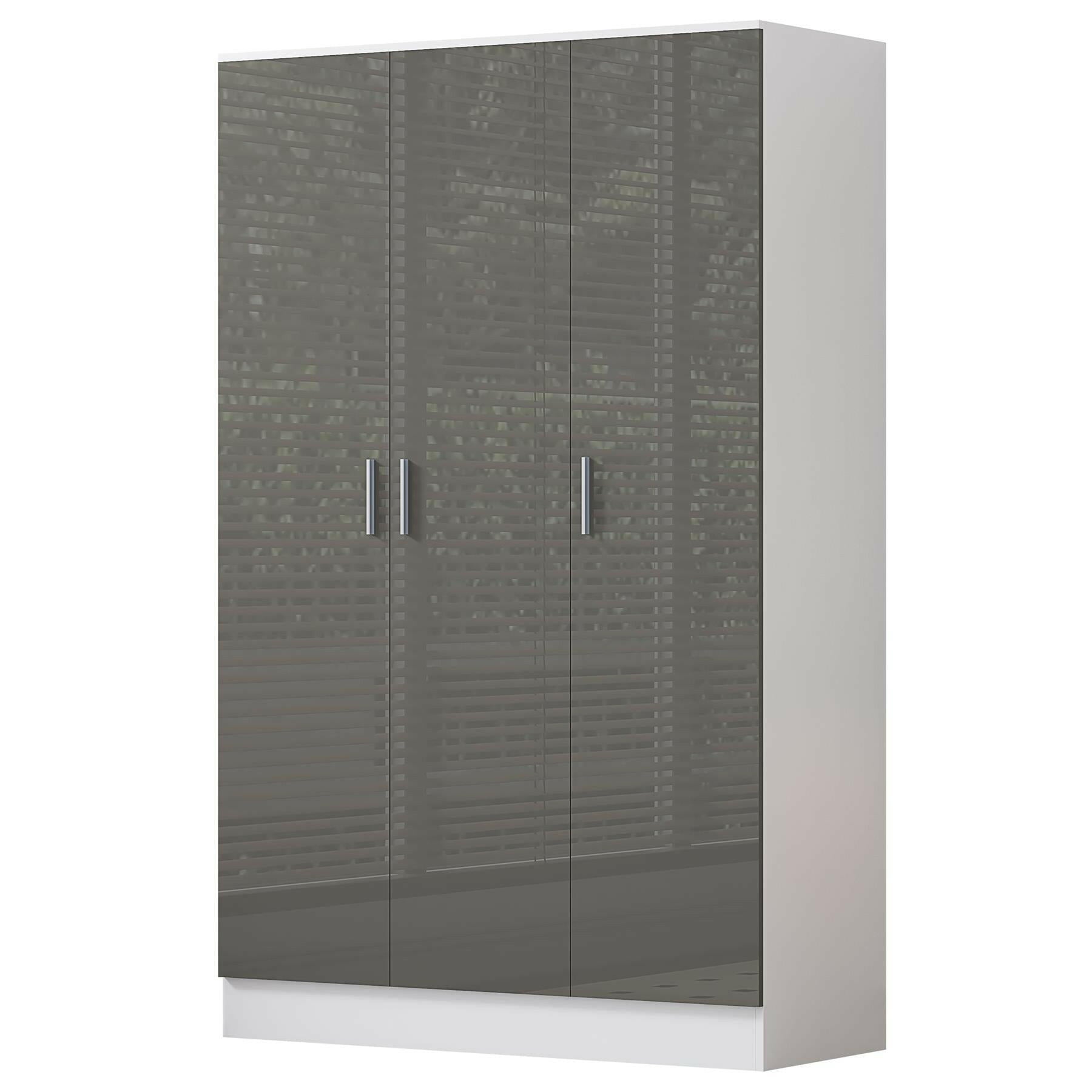 REFLECT Gloss 5 Door Corner Wardrobe Bundle Inc Corner + 3 Door Wardrobe Set