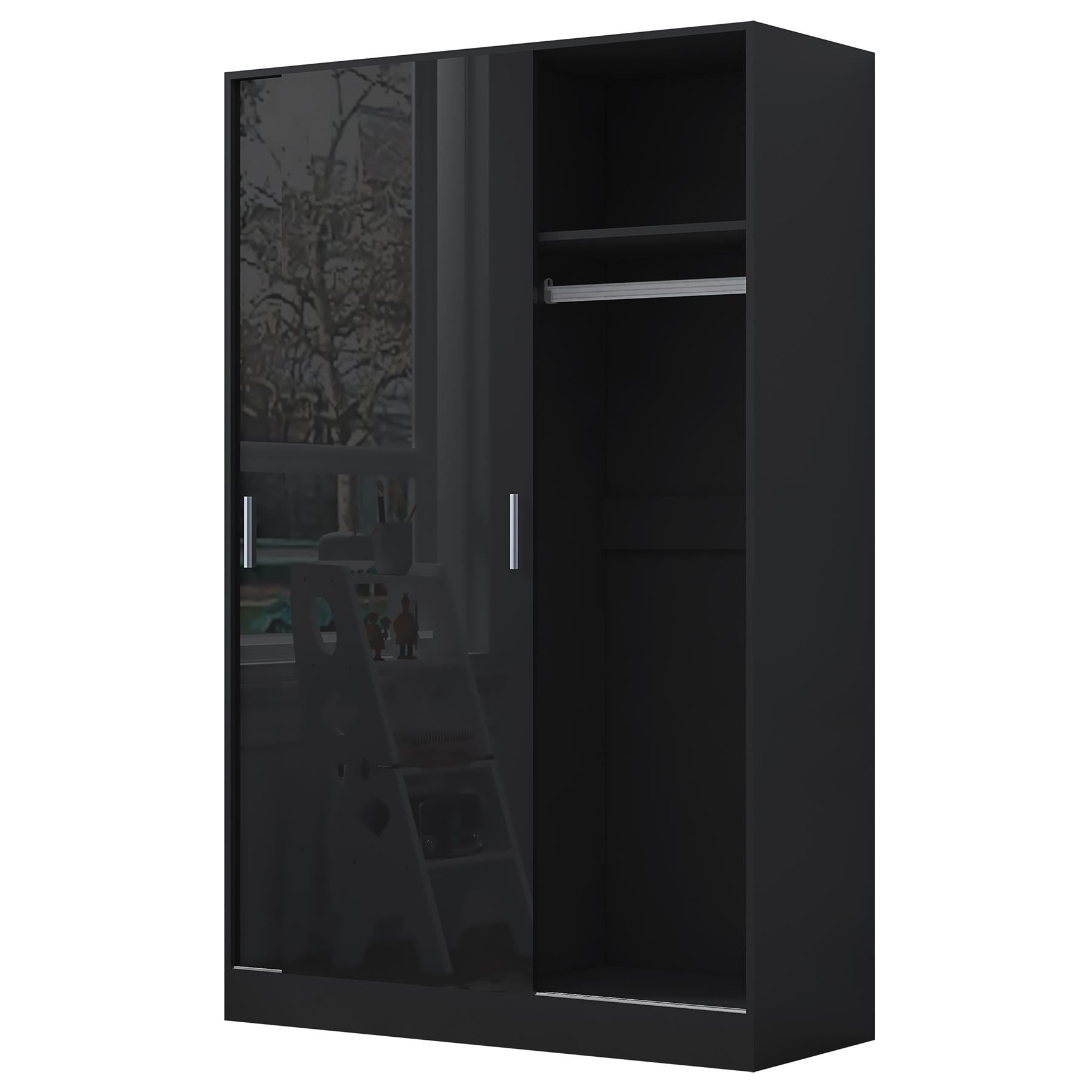 REFLECT Gloss Bedroom Furniture  2 Door Sliding Wardrobe - 4 Colour Options