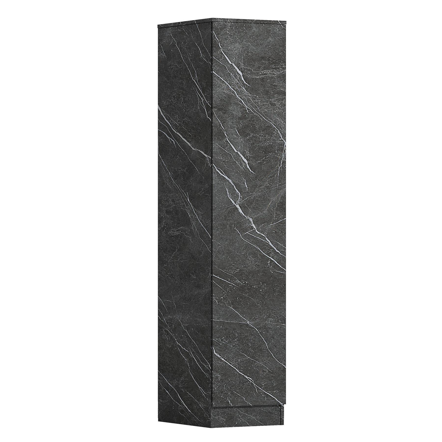 ZITA Grey Marble Effect 2 Piece Wardrobe Set - 2 Door and 1 Door, Spacious Bedroom Storage Solutions.