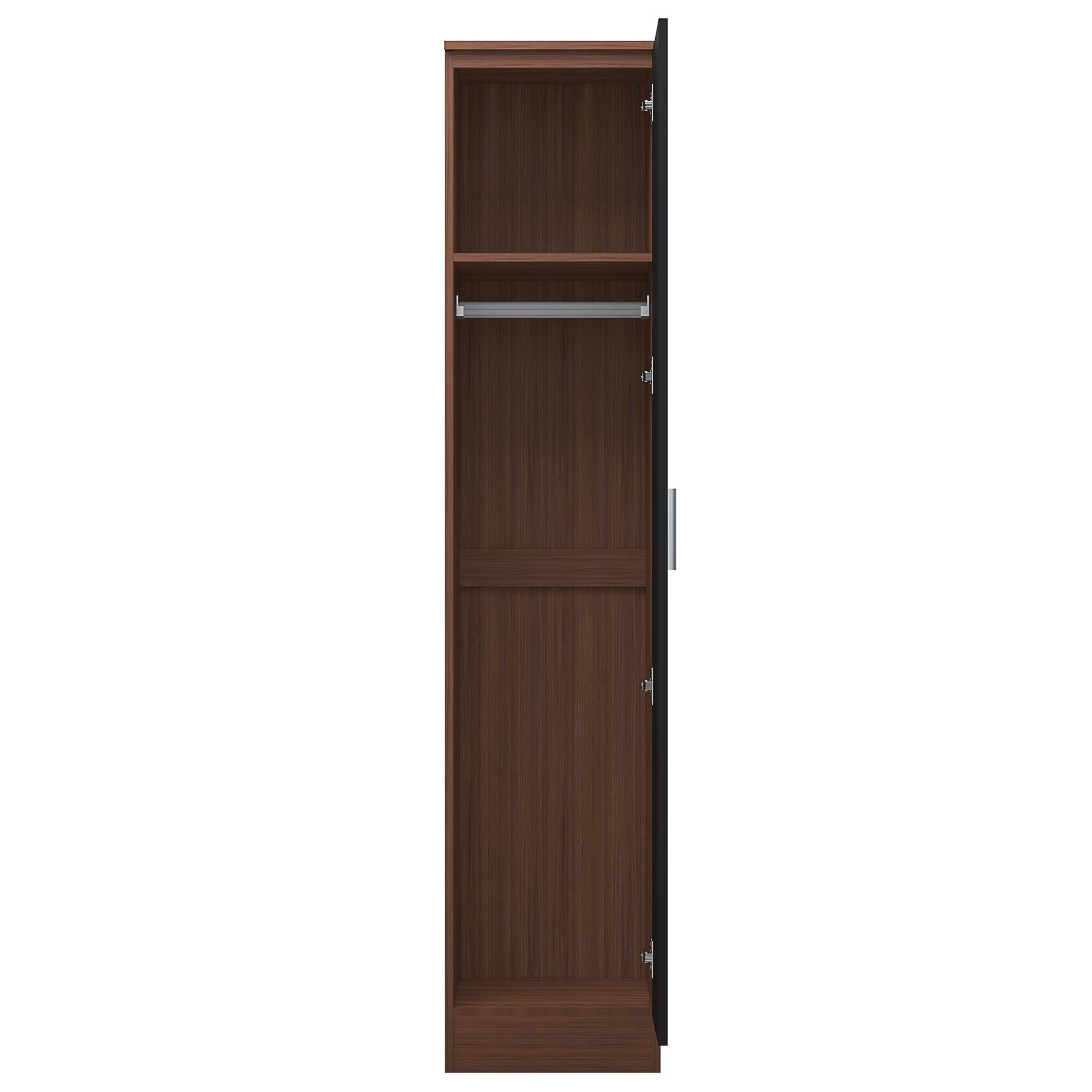 REFLECT Gloss Bedroom Furniture 1 Door Plain Wardrobe - 4 Colour Options