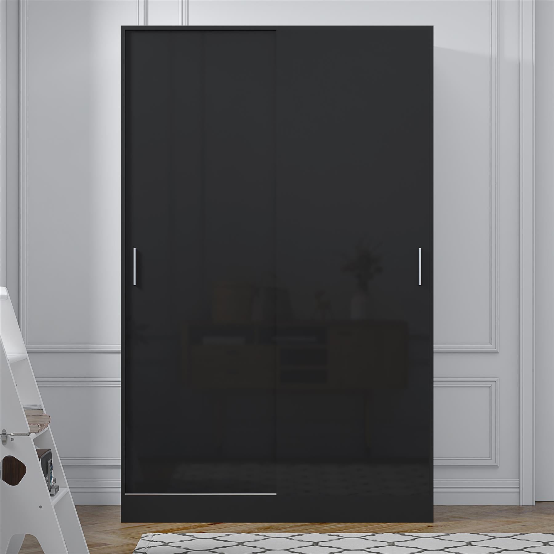 REFLECT Gloss Bedroom Furniture  2 Door Sliding Wardrobe - 4 Colour Options