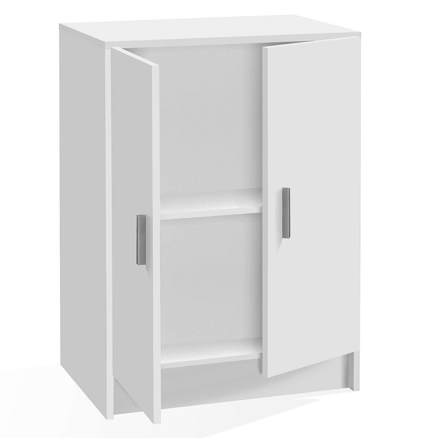 VITA 2 Door Utility Freestanding Cupboard - White