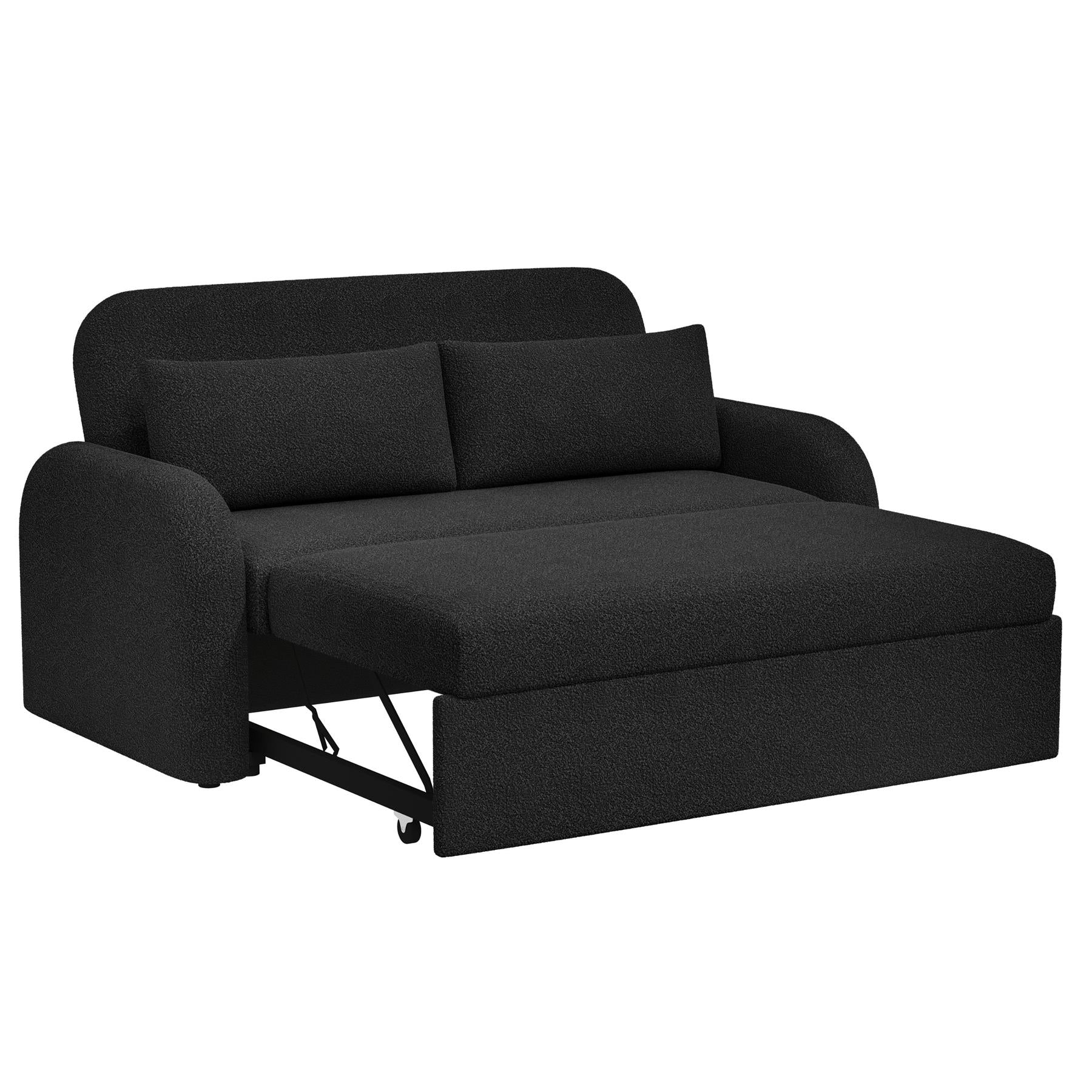 NOMA 2 Seater Boucle Pull Out Sofabed with Storage - 3 Colour Options