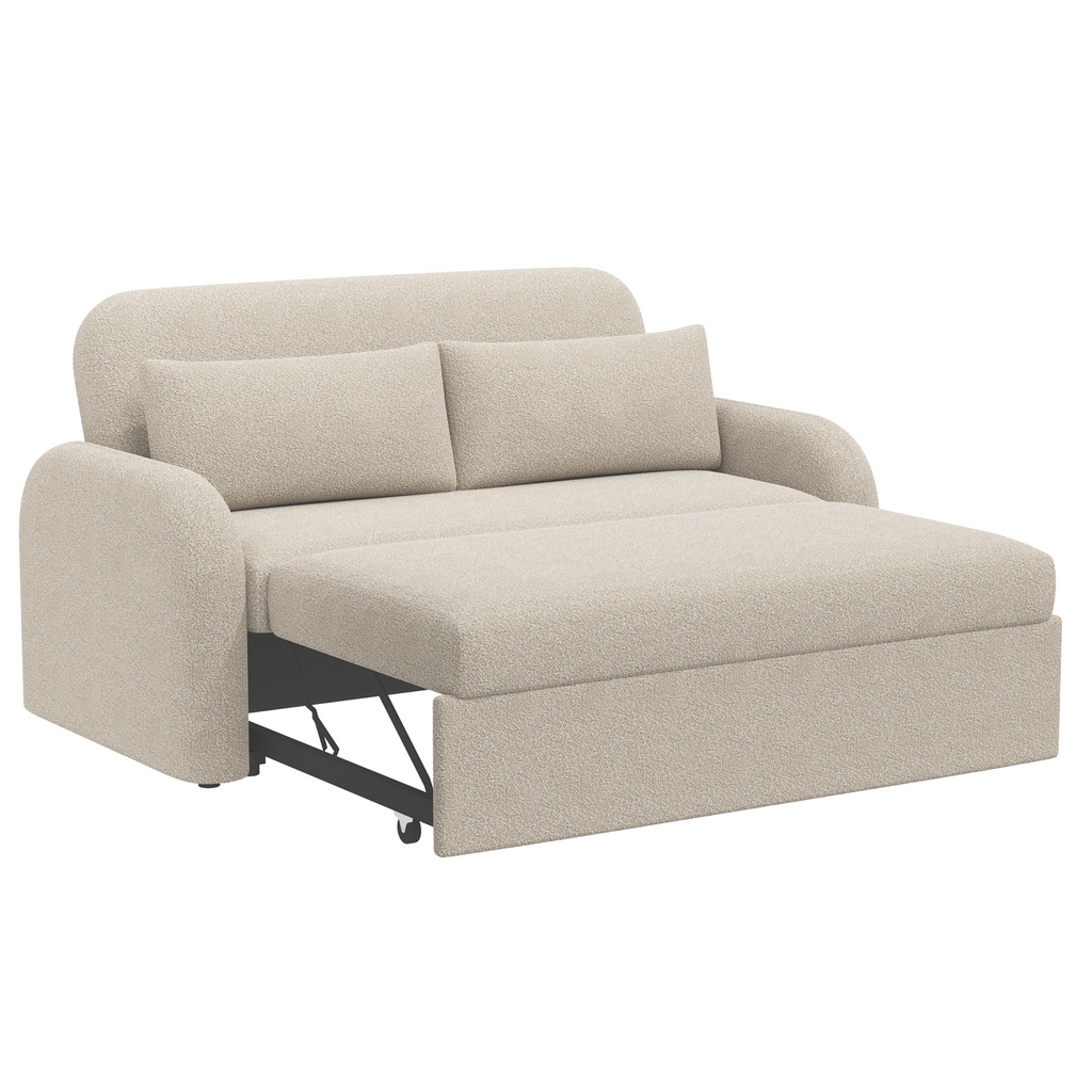 NOMA - 2 Seater Sofabed in Teddy Boucle BEIGE