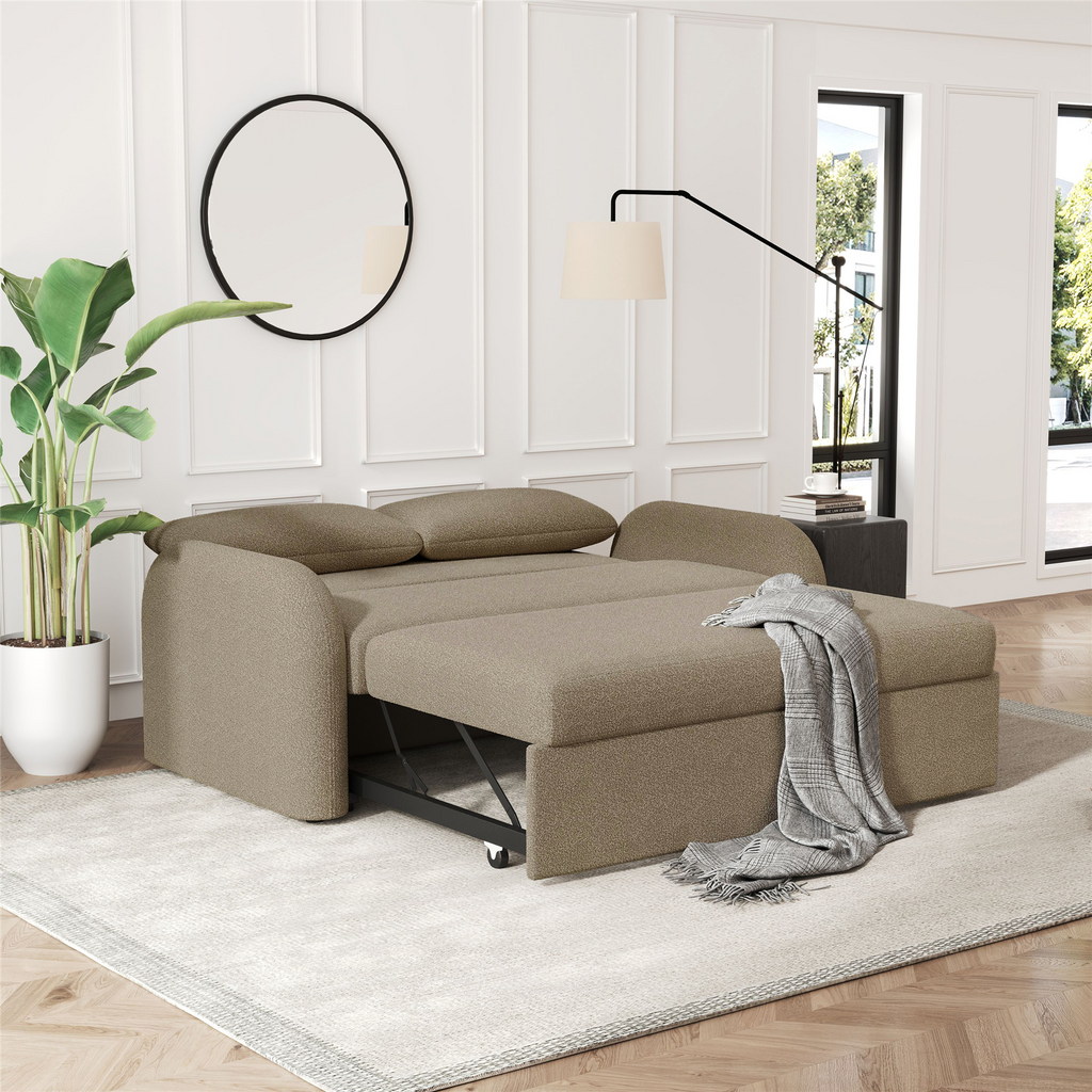 NOMA - 2 Seater Sofabed in Teddy Boucle TAUPE