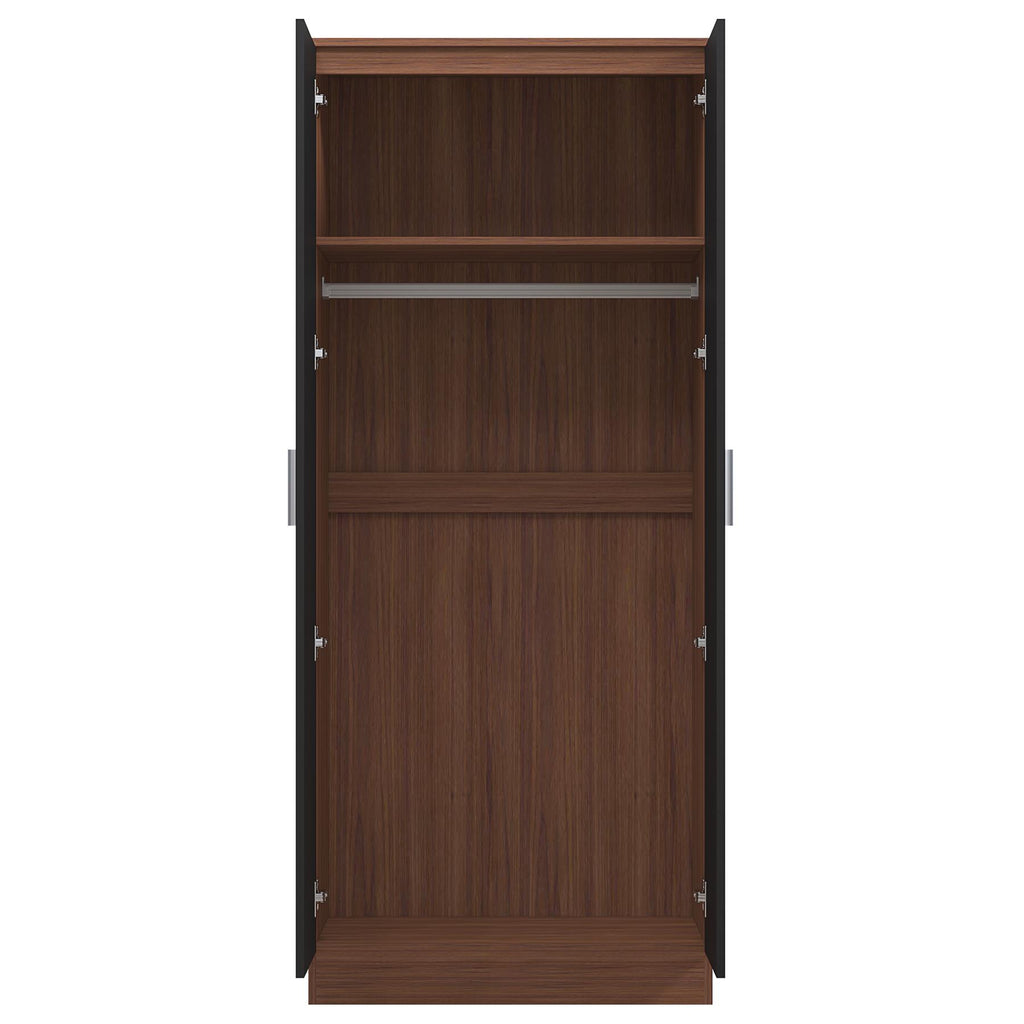 REFLECT Gloss Bedroom Furniture 2 Door Mirrored Wardrobe - 4 Colour Options
