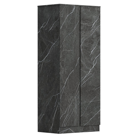 2 door wardrobe grey marble effect