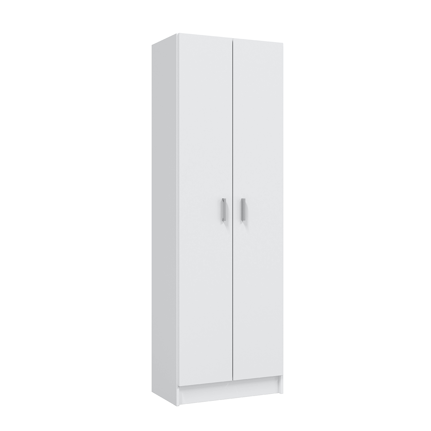 VITA 2 Door Utility Storage Cupboard (3 Shelves) - White