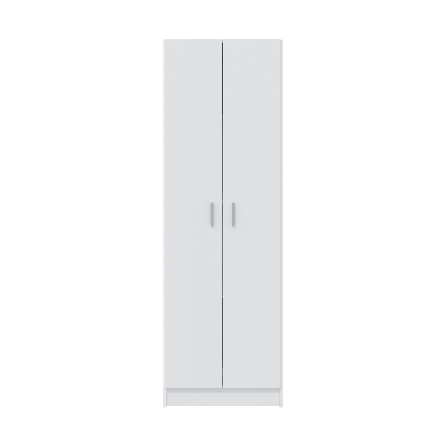 VITA 2 Door Utility Storage Cupboard (3 Shelves) - White