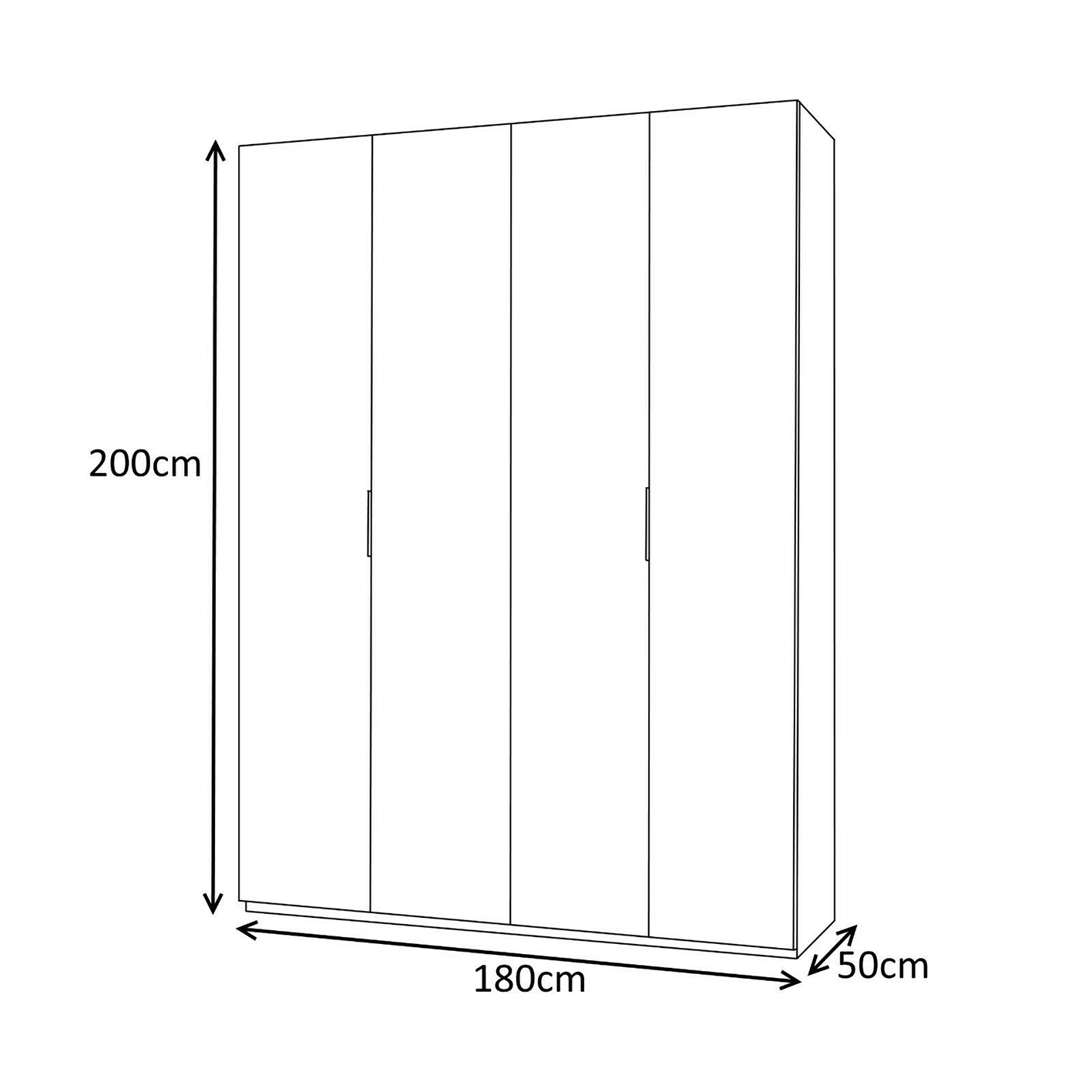 Bedroom Wardrobe Collection with Multiple Sizes, Colours & Optional Extras