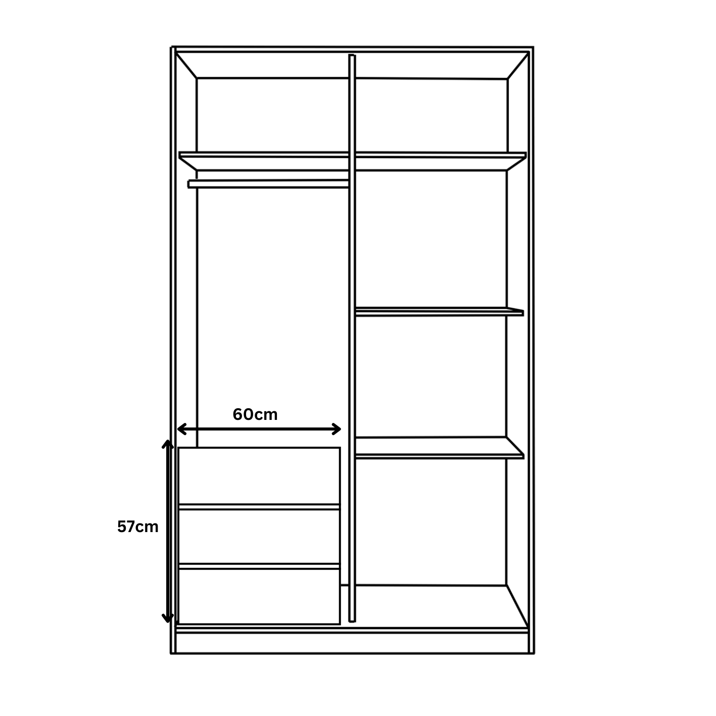 Bedroom Wardrobe Collection with Multiple Sizes, Colours & Optional Extras