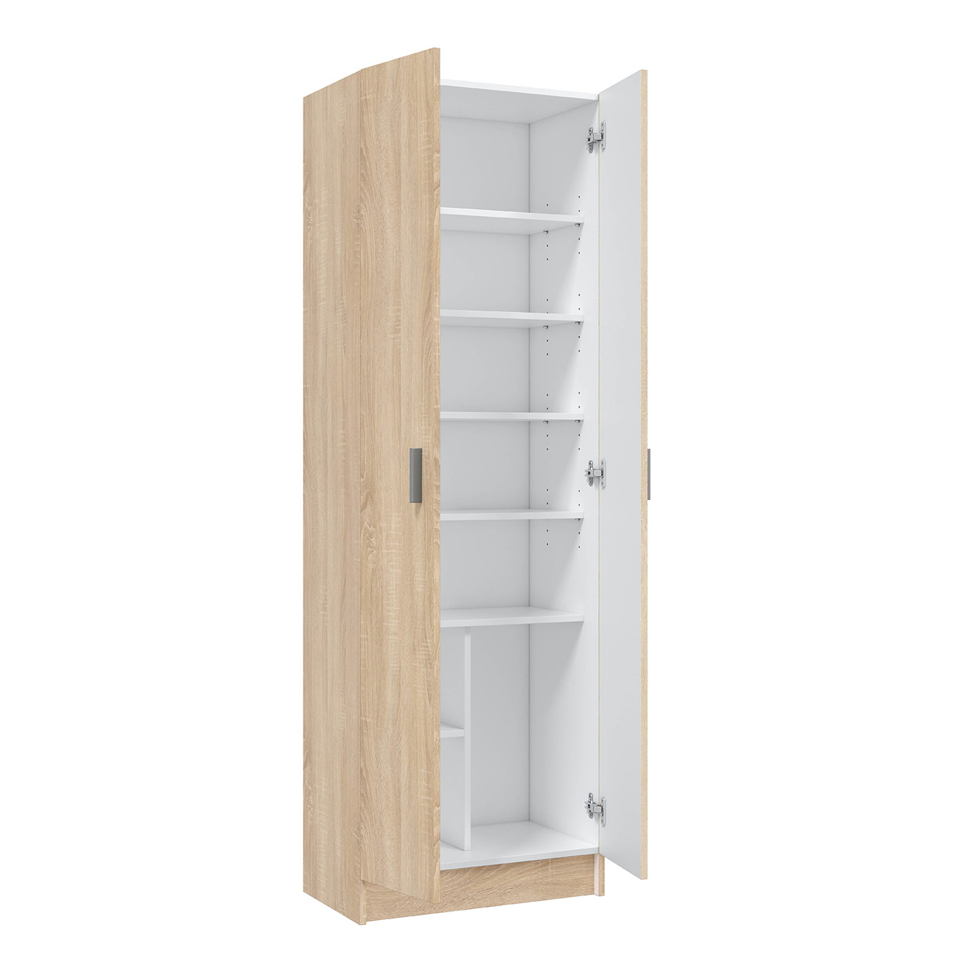 VITA 2 Door Multi Use Utility Shoe Cupboard - Oak