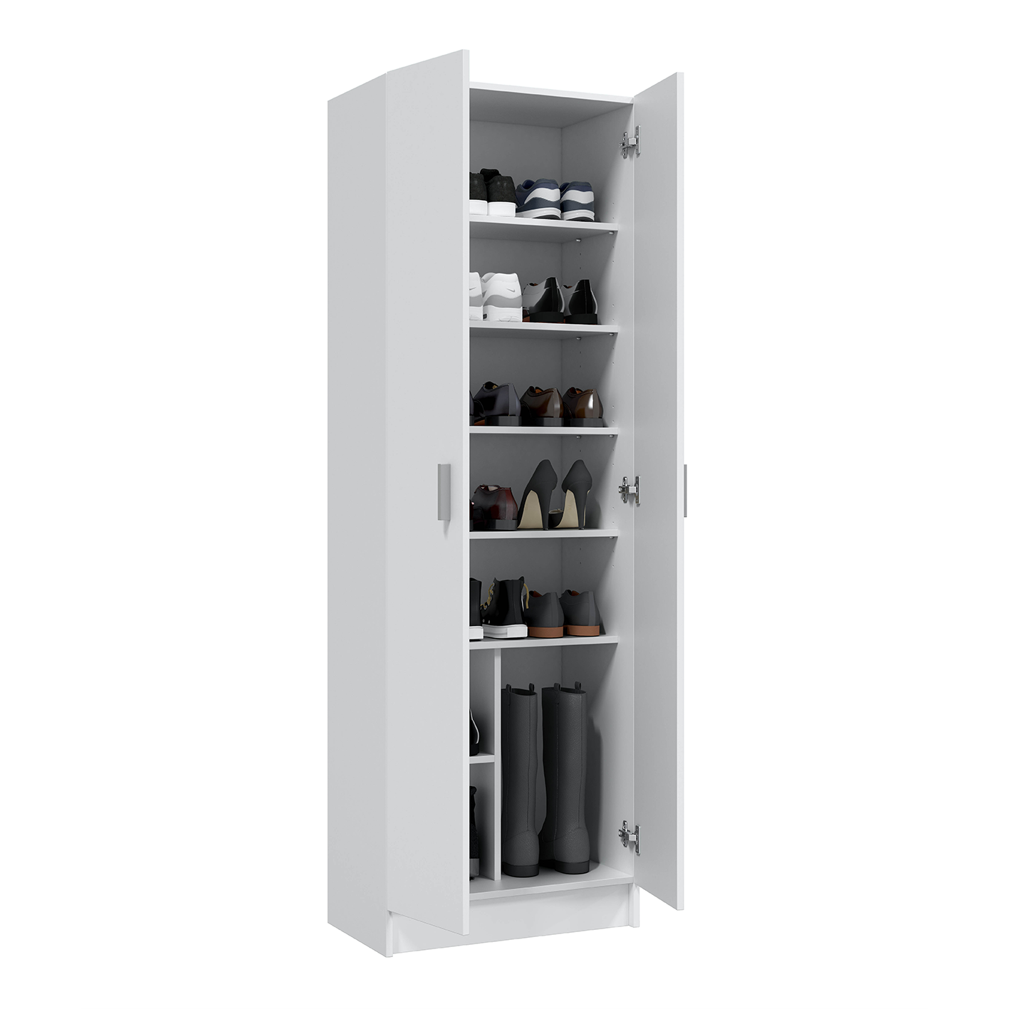 VITA 2 Door Multi Use Utility Shoe Cupboard - White