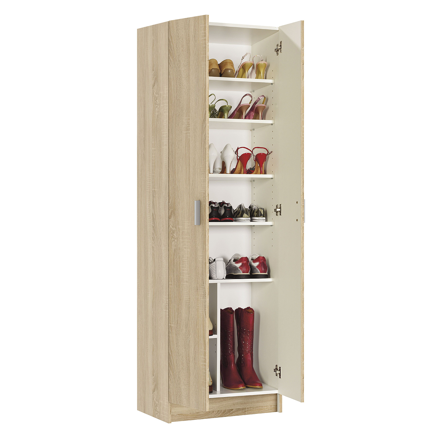 VITA 2 Door Multi Use Utility Shoe Cupboard - Oak