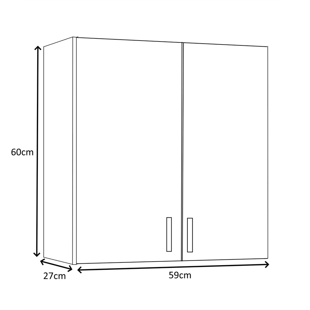 VITA Utility Laundry Cupboard / Cabinet Storage Units in White OR Oak Options