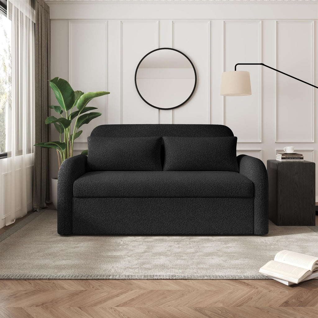 NOMA 2 Seater Boucle Pull Out Sofabed with Storage - 3 Colour Options