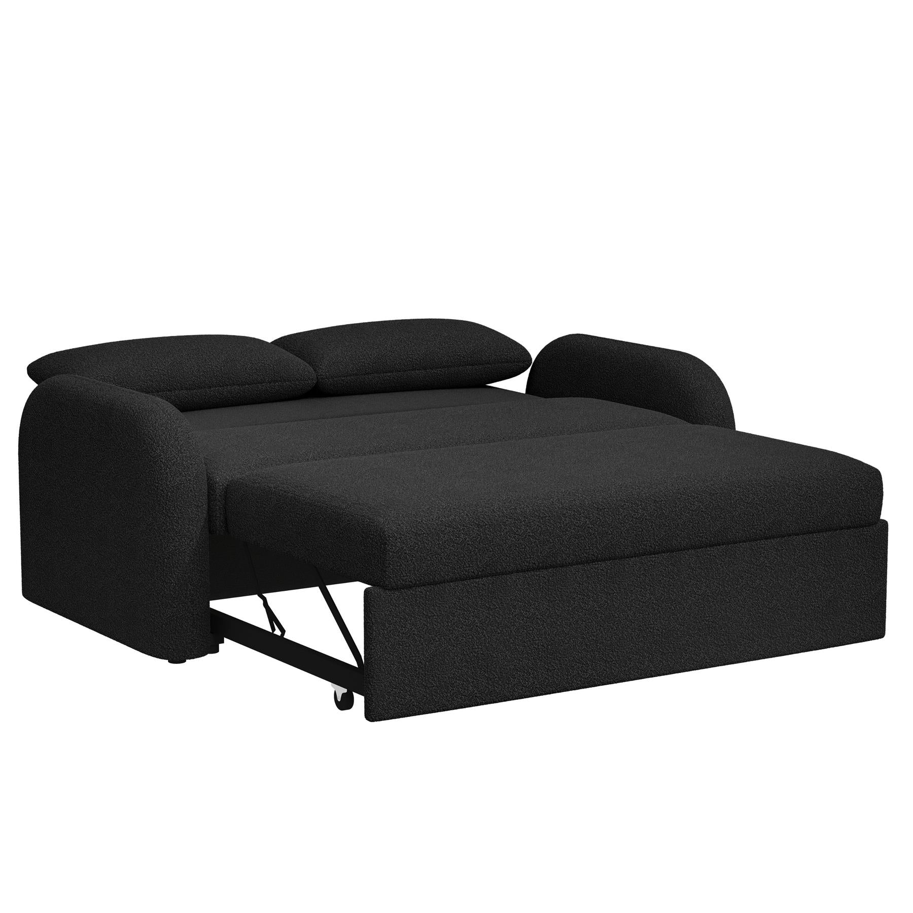 NOMA - 2 Seater Sofabed in Teddy Boucle BLACK