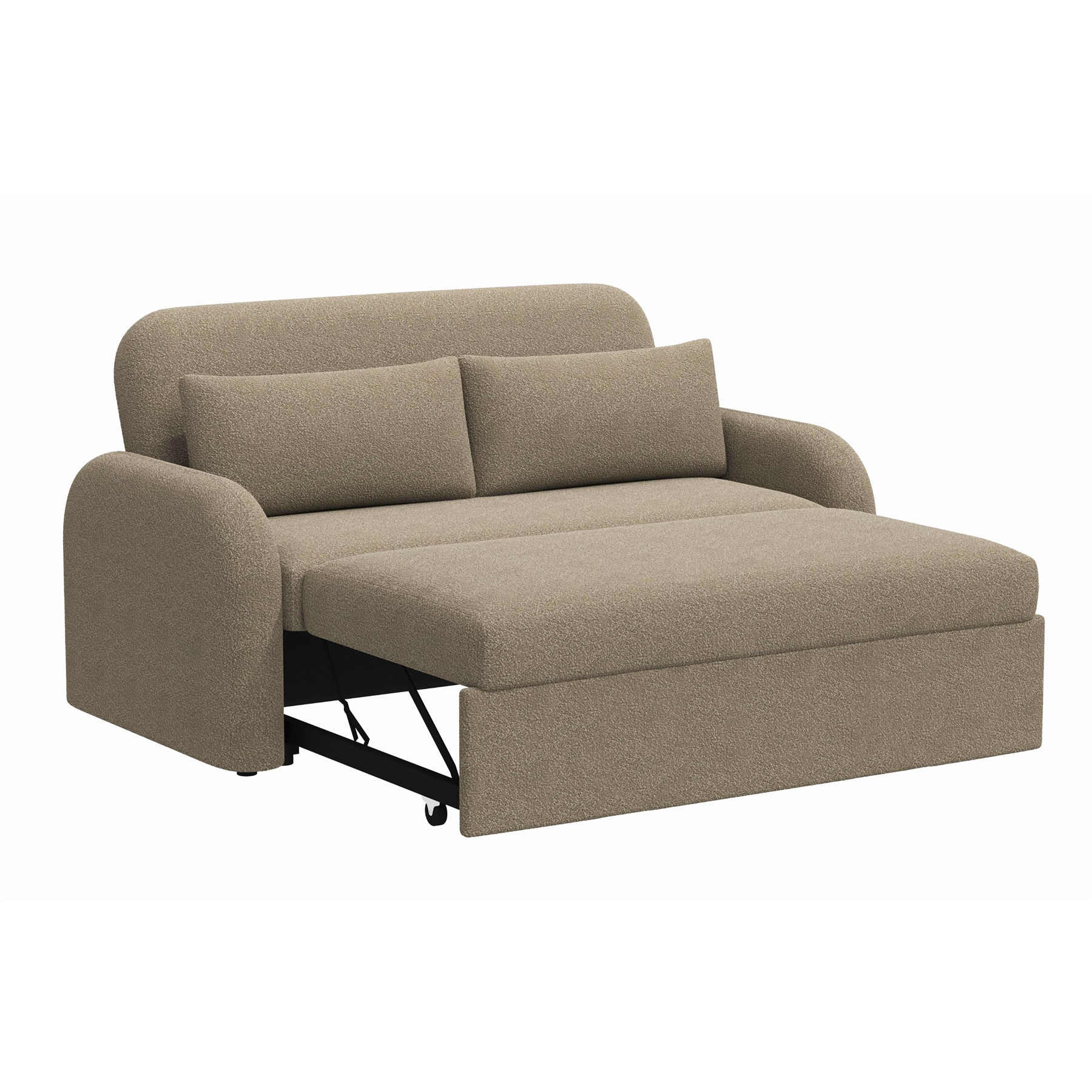 NOMA 2 Seater Boucle Pull Out Sofabed with Storage - 3 Colour Options