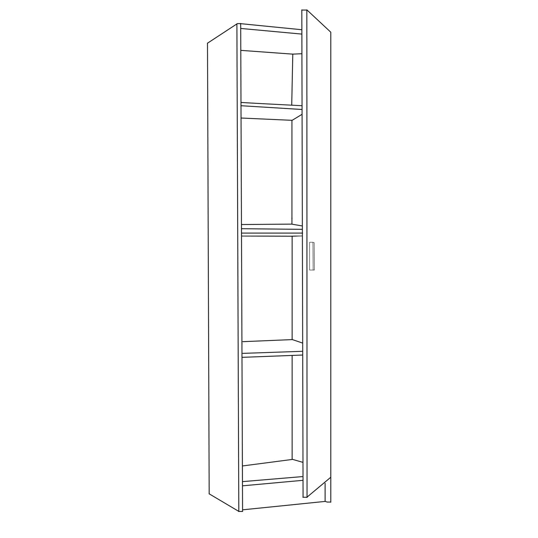 VITA Utility Laundry Cupboard / Cabinet Storage Units in White OR Oak Options
