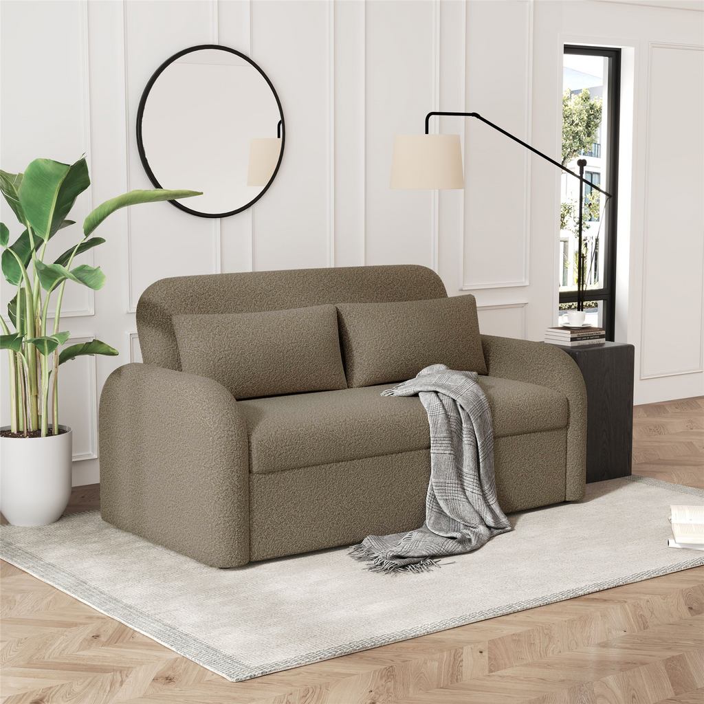 NOMA - 2 Seater Sofabed in Teddy Boucle TAUPE