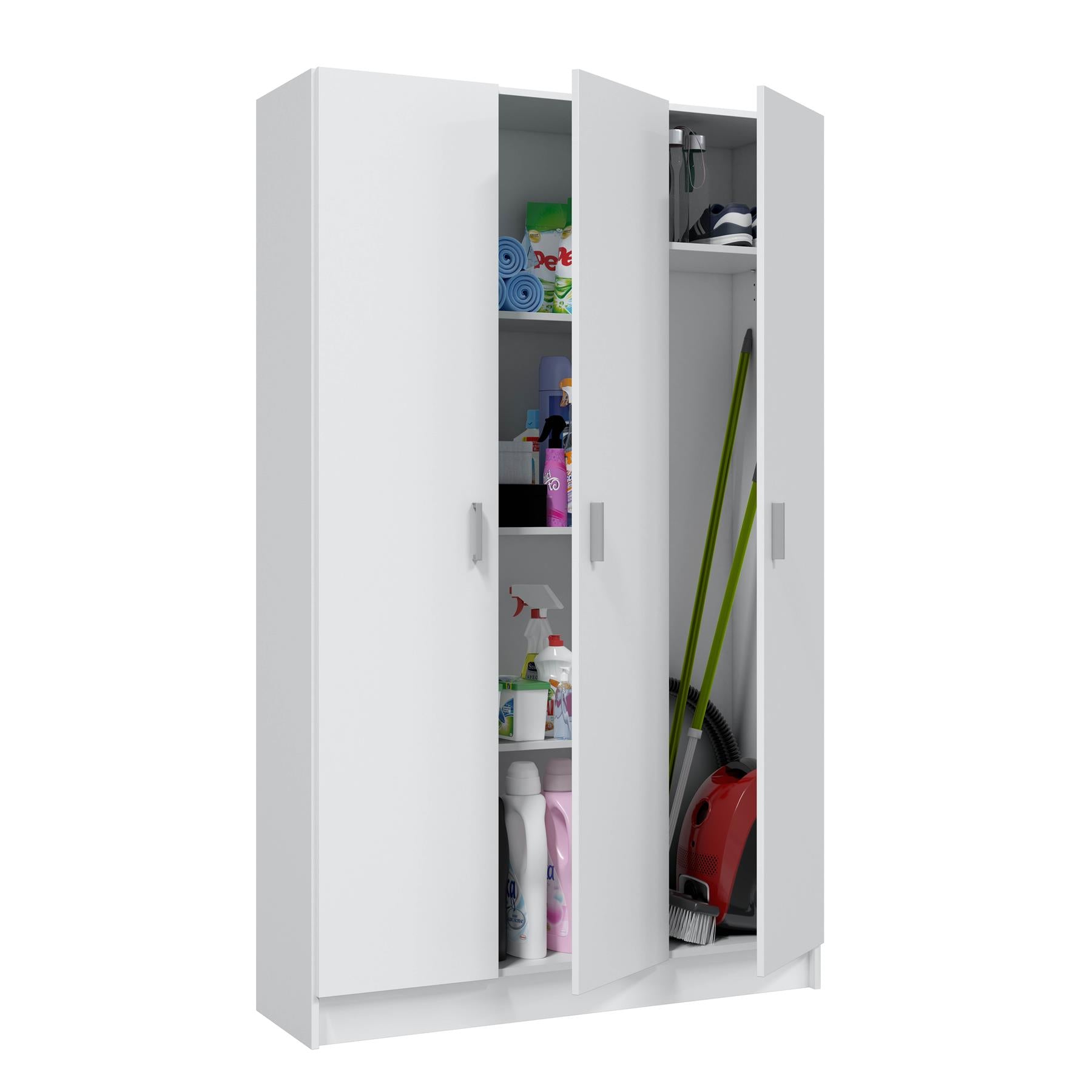 VITA Utility Laundry Cupboard / Cabinet Storage Units 7 Options in White