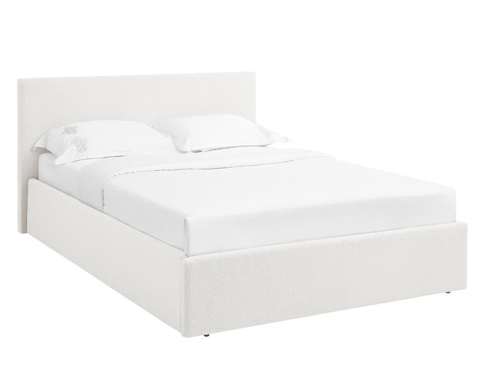 TEDDY 5FT Kingsize Boucle Ottoman Storage Bed - 2 Colour + Mattress Option