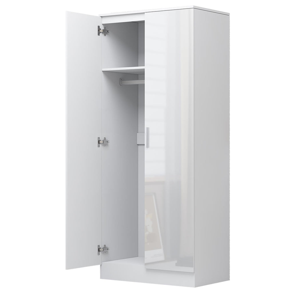 REFLECT Gloss 5 Door Wardrobe Bundle - 2 Door Corner + 2 Door + 1 Door Wardrobe