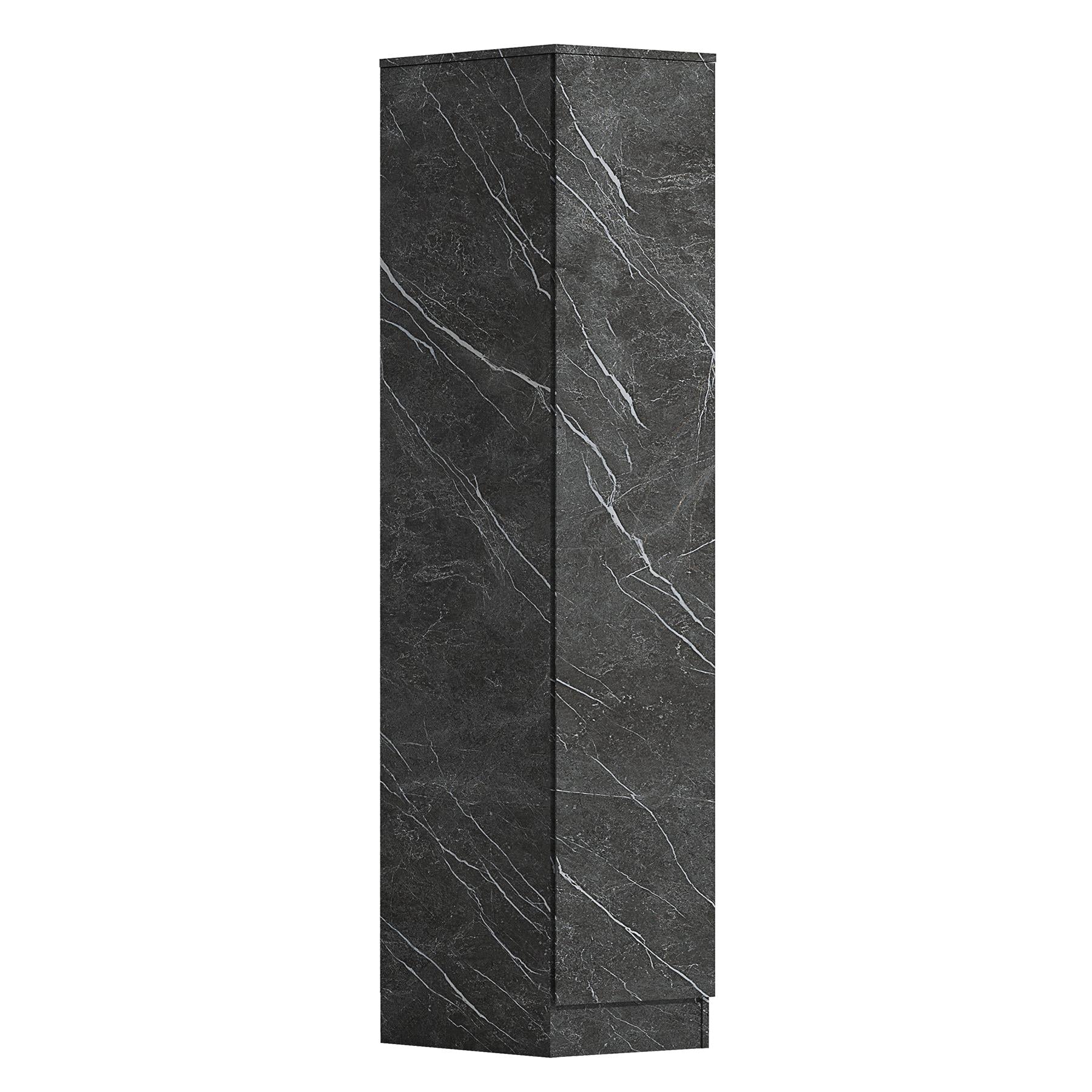 ZITA Bedroom Furniture Range Wardrobe Chest Bedside in Grey Marble Effect