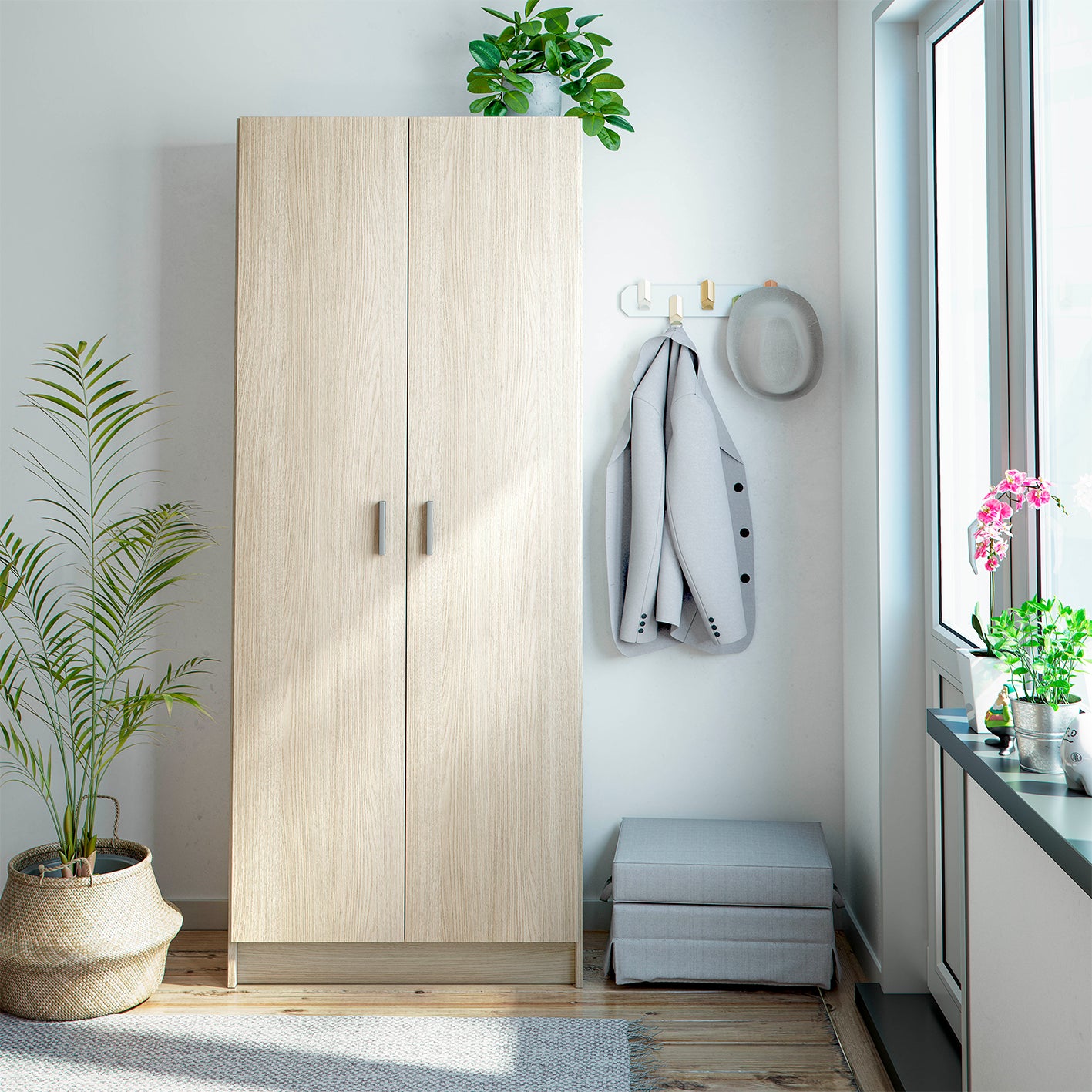 VITA Utility Laundry Cupboard / Cabinet Storage Units 3 Options in Oak