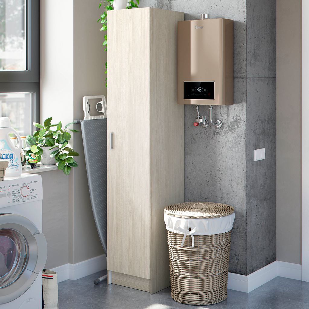 VITA Utility Laundry Cupboard / Cabinet Storage Units in White OR Oak Options