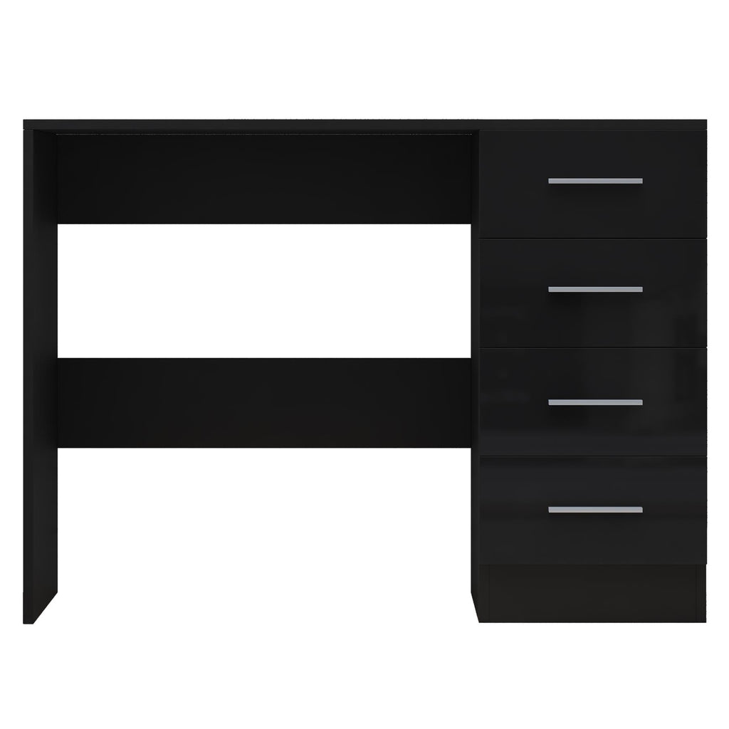 REFLECT Gloss Bedroom Furniture 4 Drawer Dressing Table Desk - 4 Colour Options