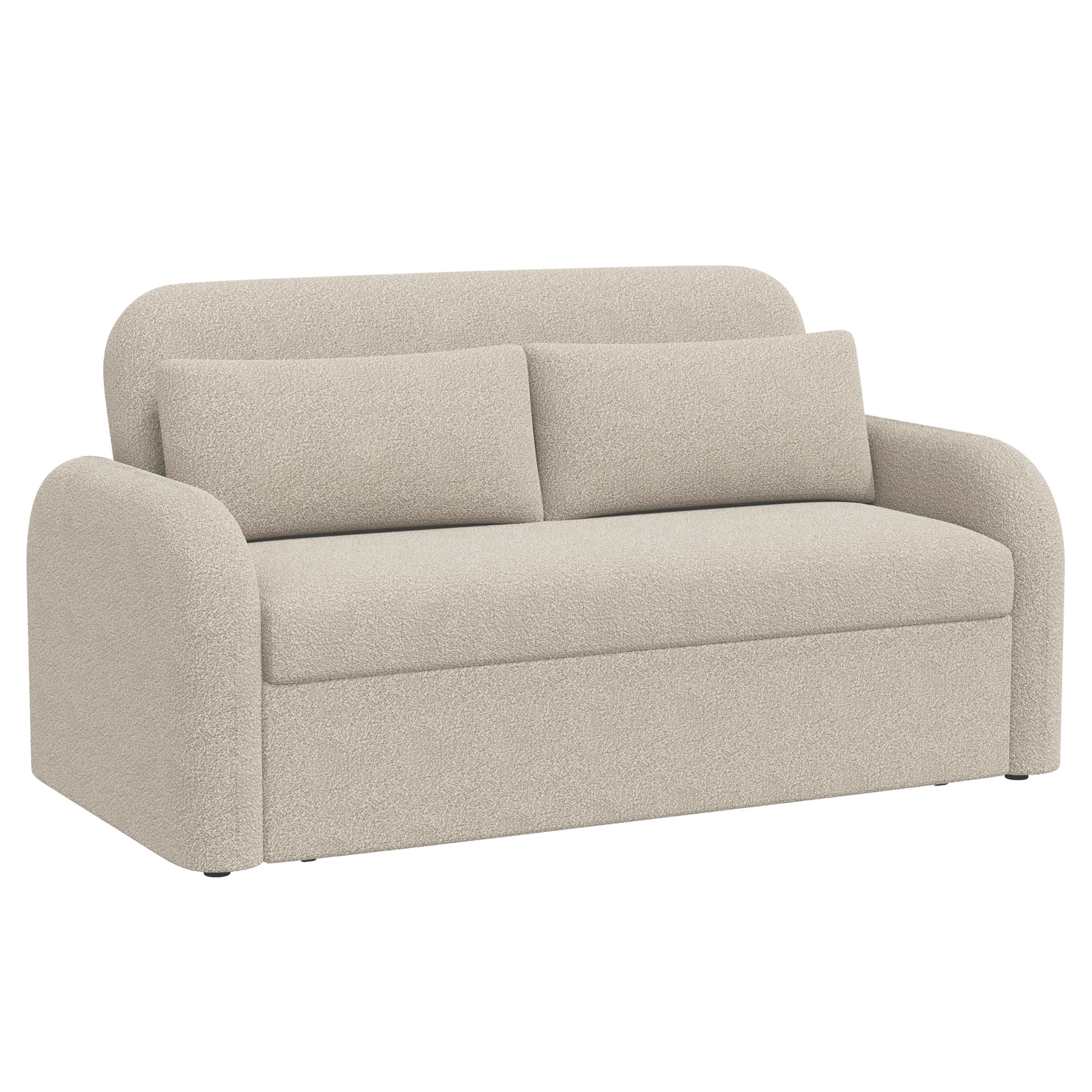 NOMA 2 Seater Boucle Pull Out Sofabed with Storage - 3 Colour Options