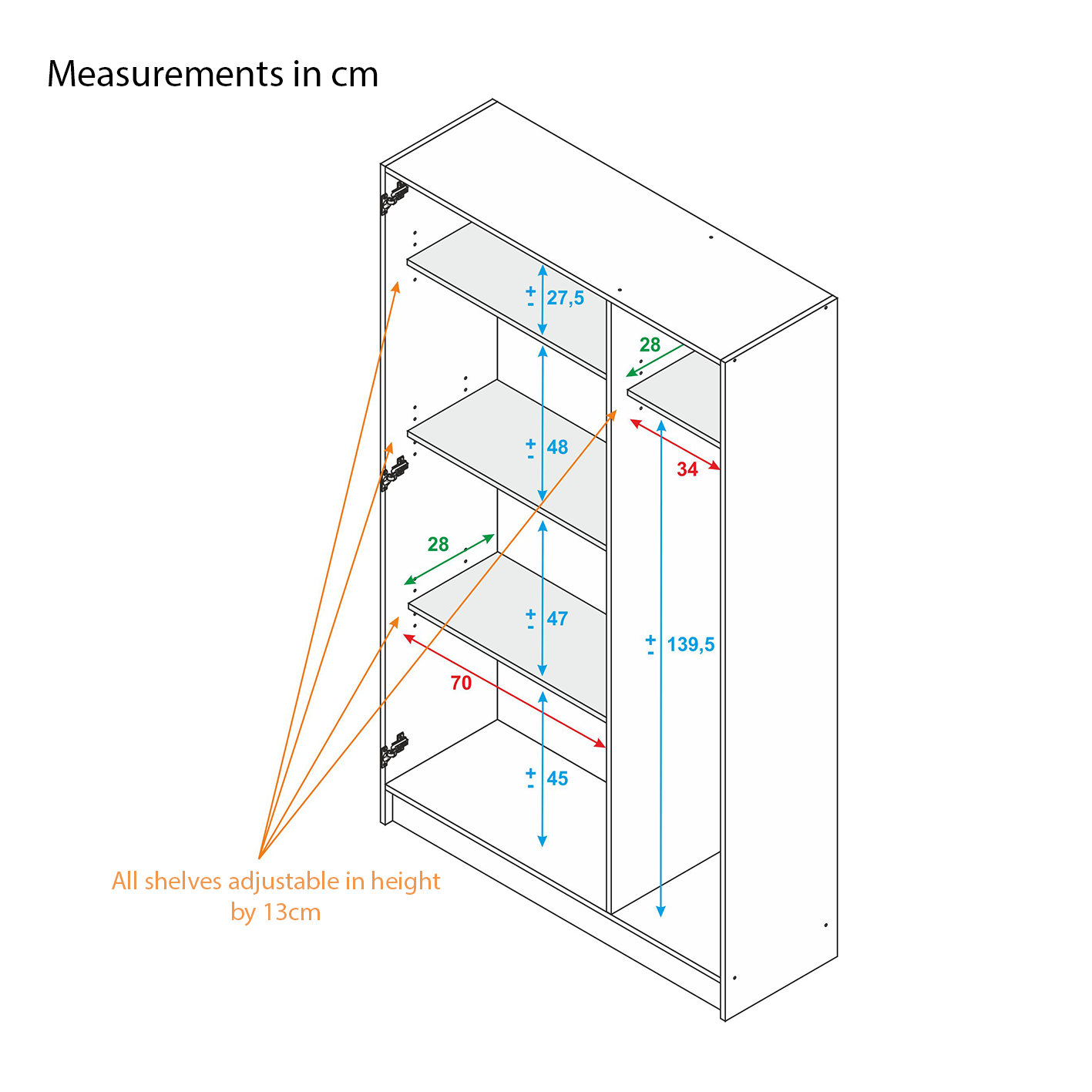 VITA Utility Laundry Cupboard / Cabinet Storage Units in White OR Oak Options