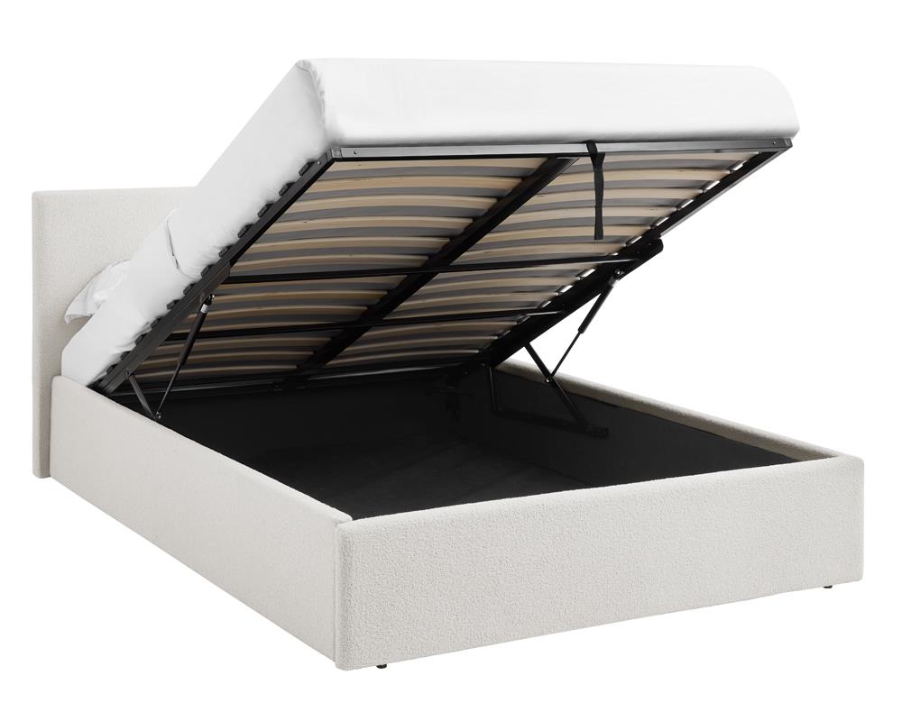 TEDDY 5FT Kingsize Boucle Ottoman Storage Bed - 2 Colour + Mattress Option