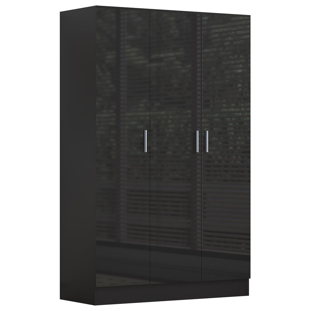 REFLECT Gloss 4pc Bedroom Set - 3 Door Wardrobe + 5 Draw Chest + 2 Bedsides
