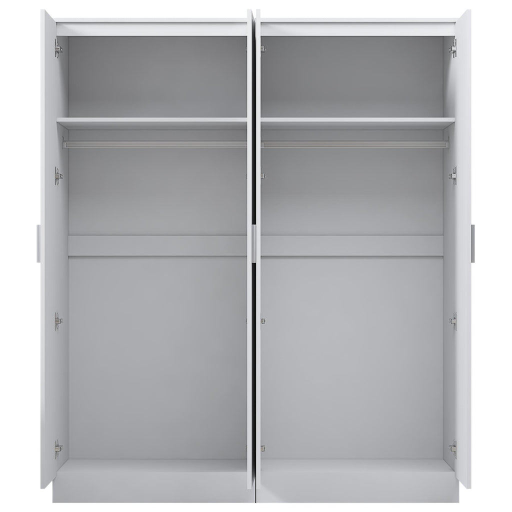 REFLECT Gloss 2pc Wardrobe Bundle - 2 Door Mirror + 2 Door Plain - 4 Colours
