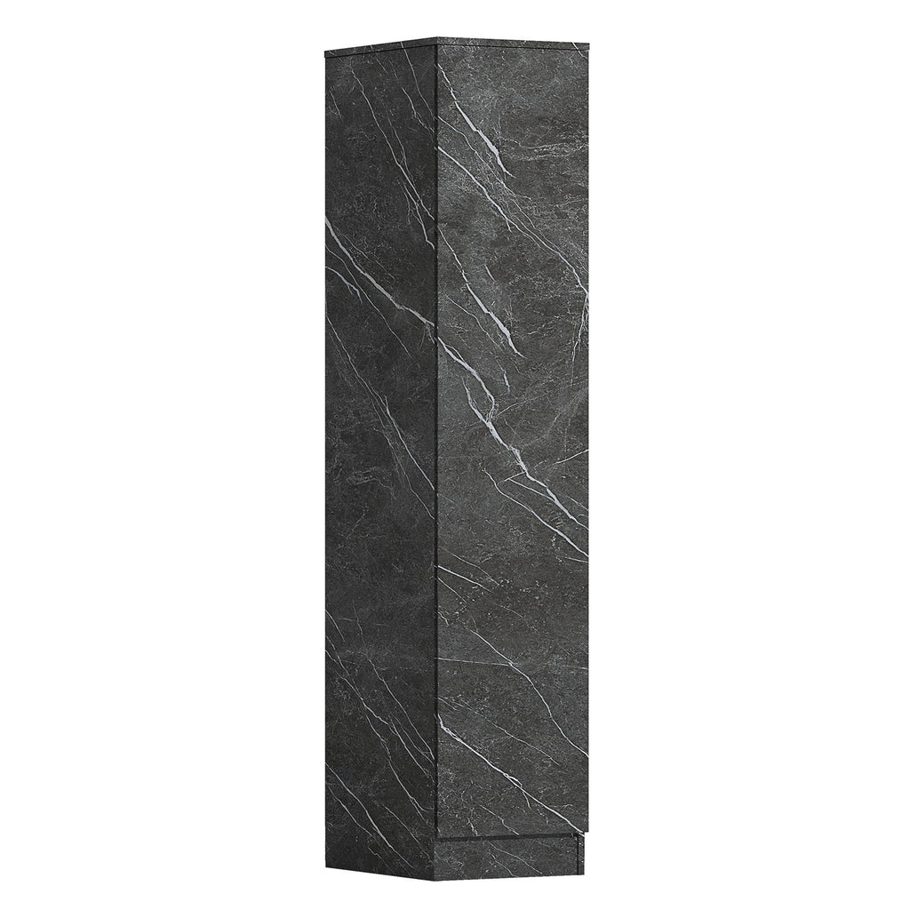 ZITA Grey Marble Effect 2 Piece Wardrobe Set - 2 Door and 1 Door, Spacious Bedroom Storage Solutions.