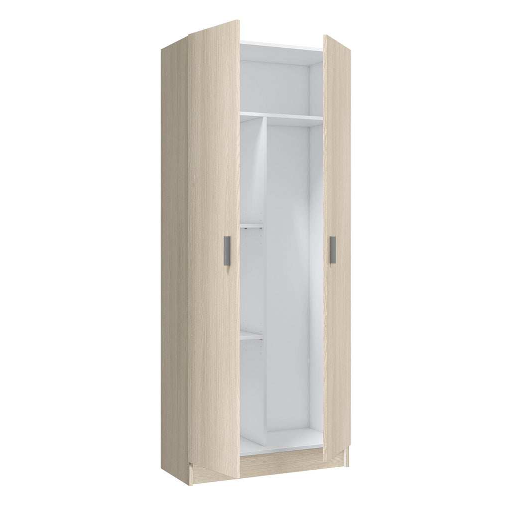 Vita 2 Door Kitchen Utility Room Cabinet - Oak Finish - H: 73cm x W: 180cm x D: 37cm.