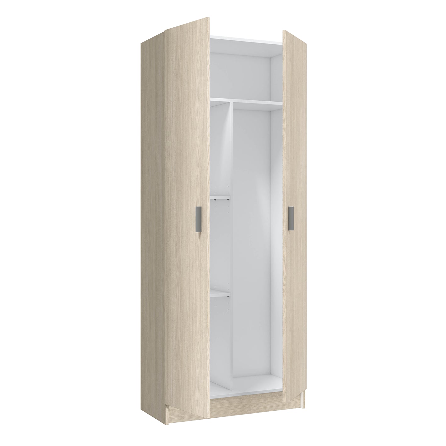 Vita 2 Door Kitchen Utility Room Cabinet - Oak Finish - H: 73cm x W: 180cm x D: 37cm.