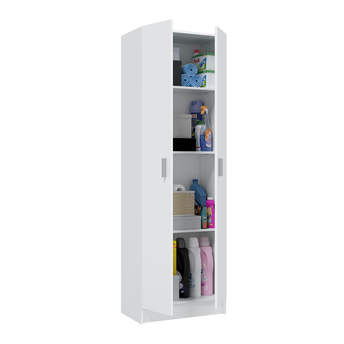 VITA Utility Laundry Cupboard / Cabinet Storage Units in White OR Oak Options