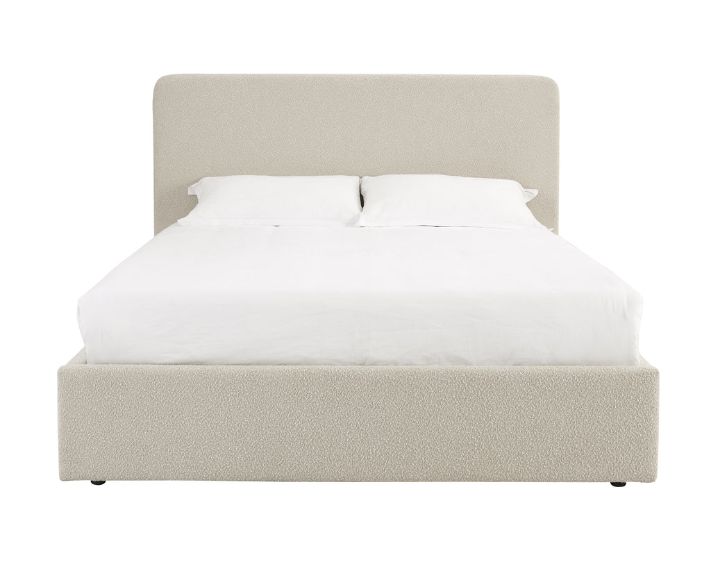 TEDDY BOUCLE 4FT6 Double Ottoman Storage Bed in Beige