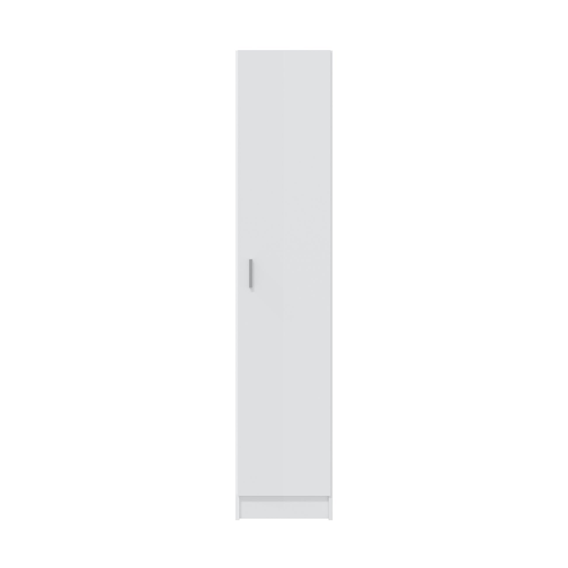 VITA 1 Door Utility Storage Cupboard (3 Shelves) - White