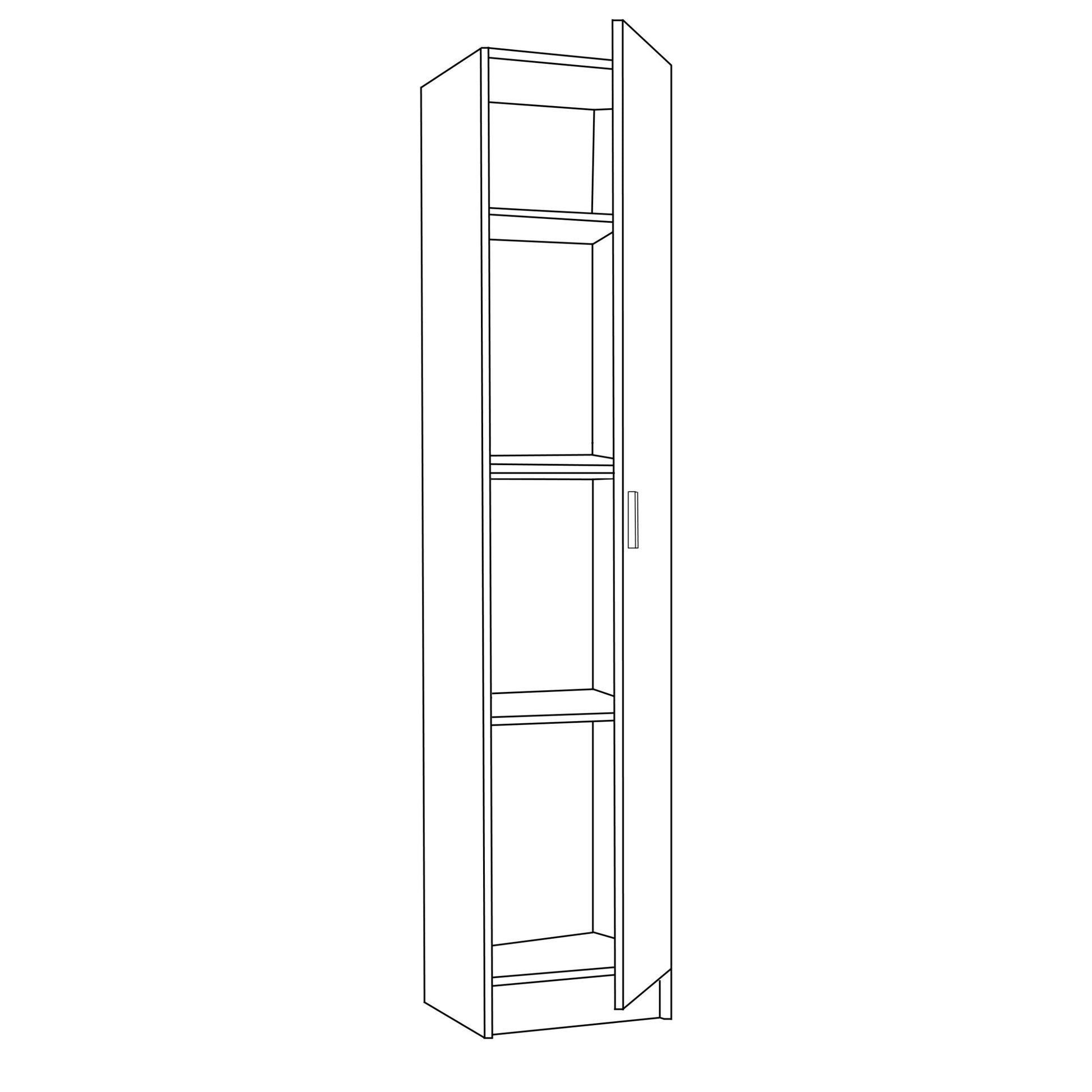 VITA 1 Door Utility Cupboards - 2 Colours
