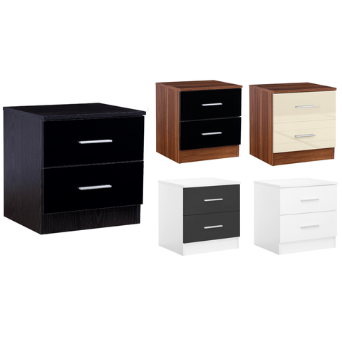 2 Drawer Bedside - 5 Colours REFLECT