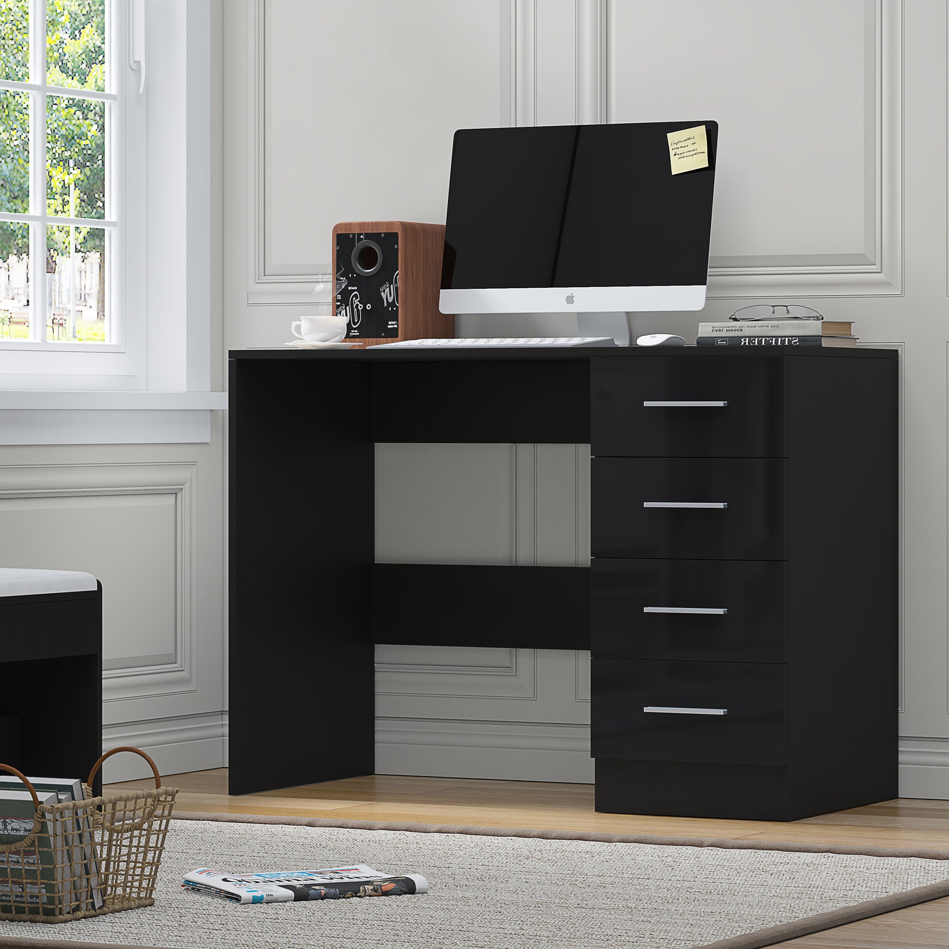 4 Drawer Desk/Dressing Table - 4 Colours REFLECT