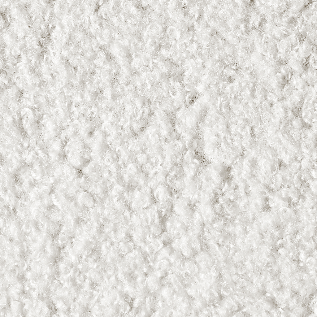TEDDY BOUCLE 4FT6 Double Ottoman Storage Bed Fabric - White