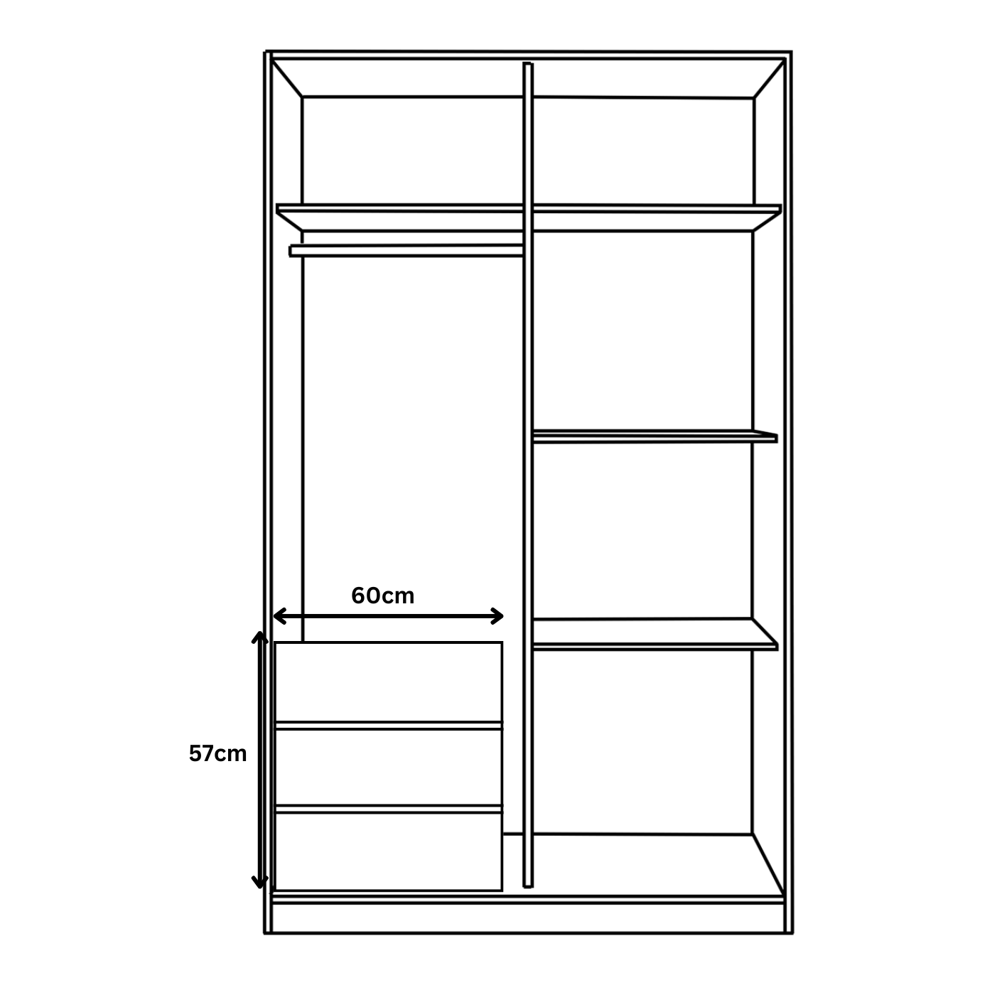 Bedroom Wardrobe Collection with Multiple Sizes, Colours & Optional Extras