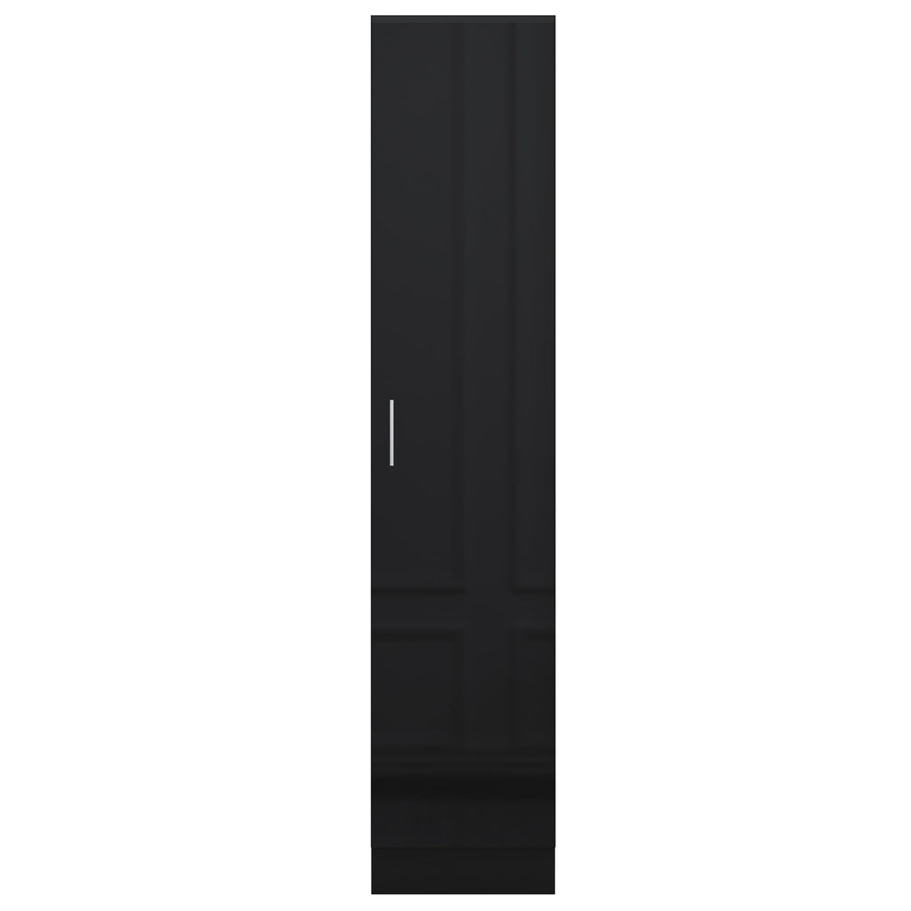 REFLECT Gloss Bedroom Furniture 1 Door Plain Wardrobe - 4 Colour Options