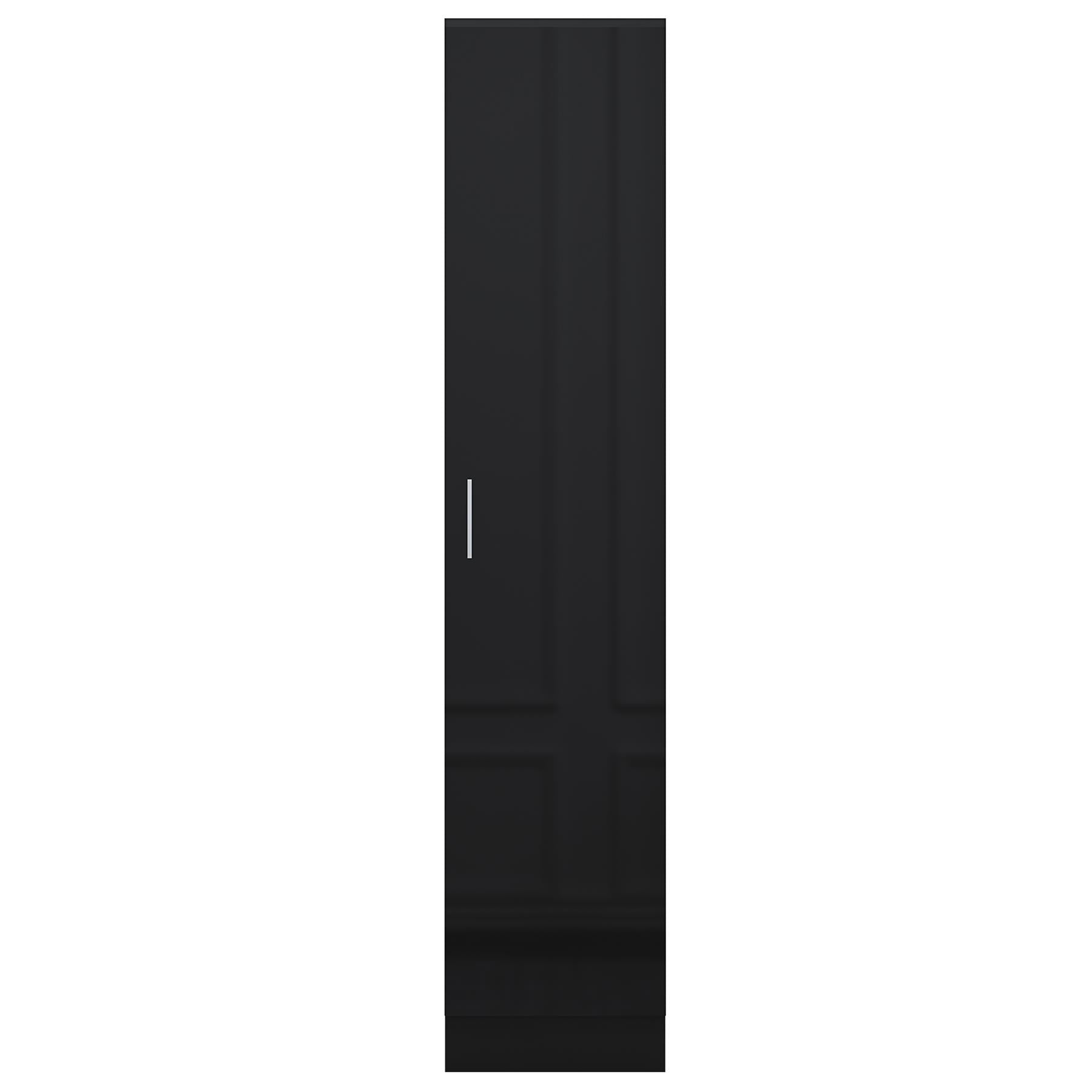 REFLECT Gloss Bedroom Furniture 1 Door Plain Wardrobe - 4 Colour Options