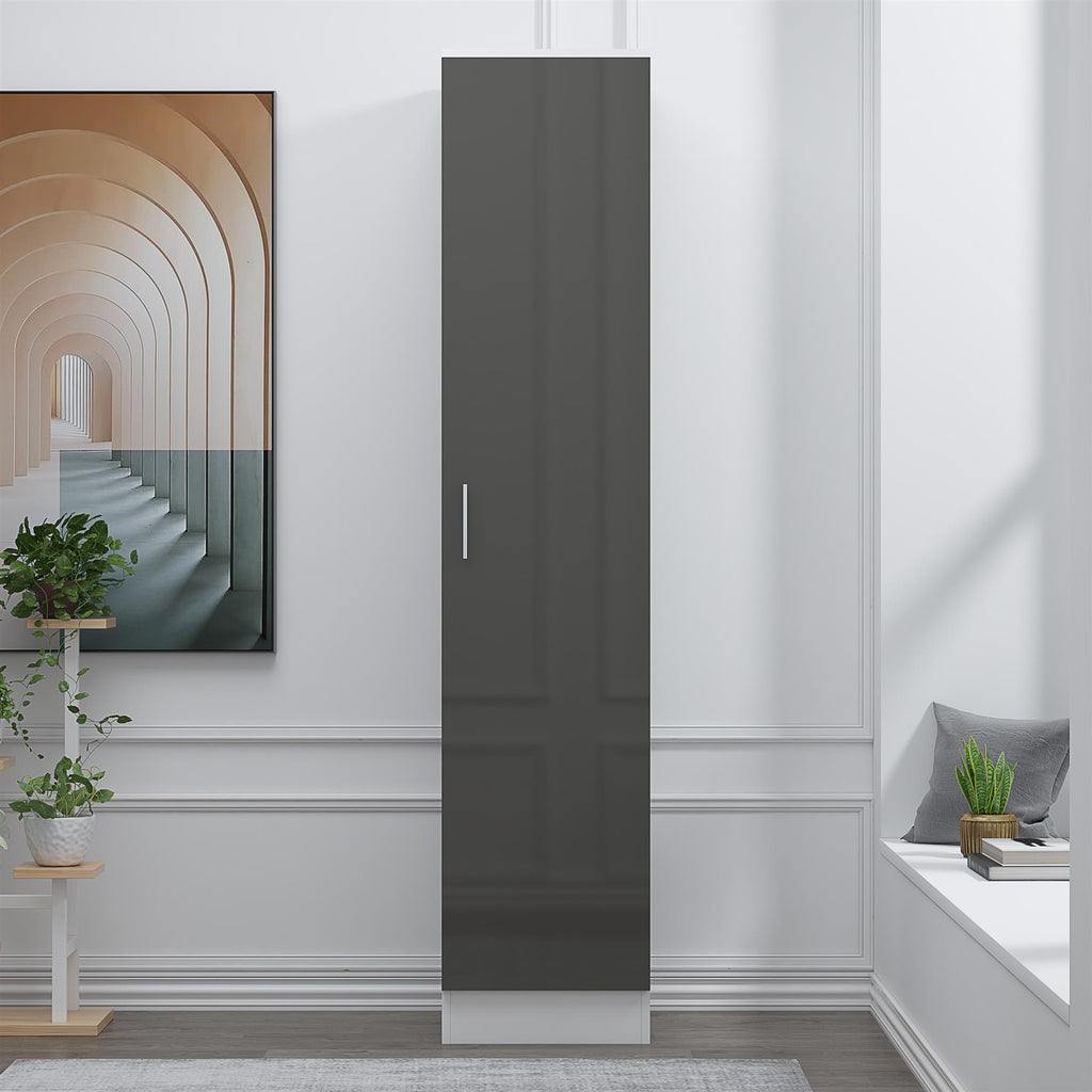 REFLECT Gloss Bedroom Furniture Wardrobe Chest Bedside Desk - 4 Colour Options